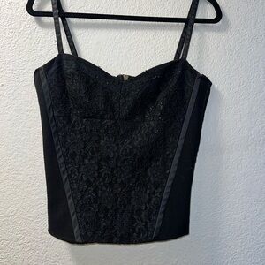 Wet Seal Black Sleeveless Bustier Camisole